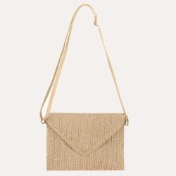 New spring straw woven purses shoulder simple envelop straw bags women causal travel holiday leisure handbags shoulder bags