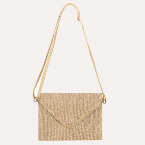 New spring straw woven purses shoulder simple envelop straw bags women causal travel holiday leisure handbags shoulder bags