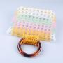 XINYU 2023 Autumn New Mixed Color Hollow out Retro Square Hand Beaded Acrylic Resin Round Handbag