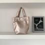New Trendy and Fashionable Handbag High Grade Shiny Face Women's Bag, Large Capacity Soft PU Bucket Bag