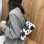 Lady Underarm Shoulder Bag Fashion Women Ladies Leopard Print Leather Pu Black Girls Lady Handbag Accept OEM ODM Single Zebra