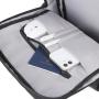 Waterproof 1680 Nylon Leather Backshoulder Computer Bag Expandable Reflective Strip Laptop Backpack with Custom LOGO