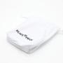 Eco- Friendly Square Bottom Canvas Drawstring Shoe Clothing Packaging Shopping Dust Bag White Cotton Canvas Gift Cosmetic Pouch