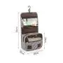 Gelory Large-Capacity Portable Hanging Cosmetic Bag Folding Storage Bag Travel Toilet Bag