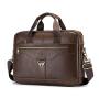 XL290 Genuine Leather Men's Business Bags Durable 14-20Inches Men's Laptop Bags Practical Simple Shoulder Bag Customized Logo