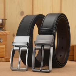 2022 Amzaon hot sale men belt reversible belt men genuine leather pin buckle belt for men