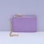 New Arrival Wholesale Stock Custom Logo Designs Chenille Letter Patches Pu Leather Waterproof Coin Cute Keychain Purses