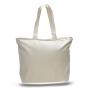 Gelory Japan Style Fashion Promotion Shopping Canvas Bag Women Heavy Canvas Zipper Tote Bag With Long Handles