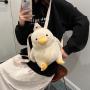 High Quality Factory Customization Logo Fat cute  Animal Plush Bags Toys Custom Kwaii Plushie Backpack