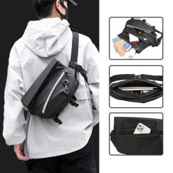New waterproof multi compartment sports and leisure diagonal span bag