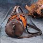 2024 Custom Vintage Genuine Leather Boston Bag For Women Ladies Luxury Handbag