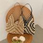 Custom boho beach bag Wholesale Fashionable Luxury Tote Bags Raffia Seagrass Woven Straw Vacation Sling Bag