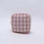 New Arrival Wholesale Small Square Box Cosmetic Portable Travel Pink Cute Eco Friendly Terry Small Cosmetic Bag