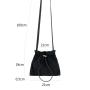 Fashion small Nylon Cross body bag women Drawstring fold soft mini Shoulder bag for mobile phone bags crossbody