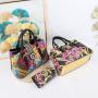 ladysky 2024 women handbags fashion purse and hand bag ladies quality PU leather female bag set of two casual tote bag 33 cm