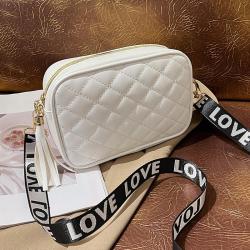 2024 Korean Version Fashionable Women's Small Square Shoulder Bag Cross-Border Wholesaled Embroidered Texture Bag