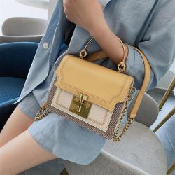 2022 New Arrival Fashion Bags brand Golden Chain pu leather shoulder bags high quality bags women handbags for ladies