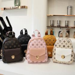 2024 Mini Backpack Women Low MOQ Portable Dress Hot Sale Summer Ladies Shoulder Bag Classic Fashion Printing New Small Schoolbag
