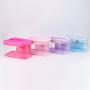 Heavy Duty Women Female Large Washroom Makeup Brush Organizer Storage Bright Clear Transparent PVC Toiletry Bag