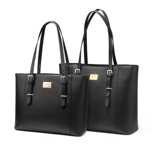Lovevook high quality 15.6 inch PU leather women laptop bag large shoulder tote laptop bags ladies office laptop handbags