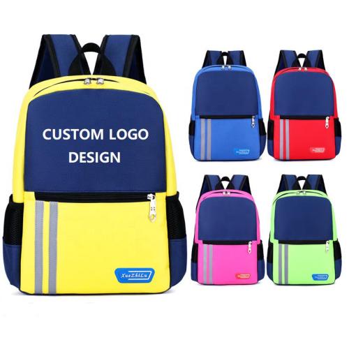 Gelory Kindergarten Kids School Bag Custom Logo Printing Primary School Students Breathable Backpack Bag for boys girls
