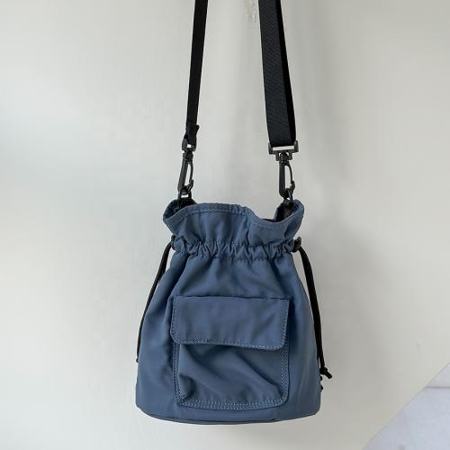 2024 New style Fashion Handbags Plain sling bags for women crossbody  Drawstring Ruffles Nylon tote bag