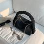 Denim Designer Shoulder Bags Braid Bag Wholesale Handbag Factory Inside Pocket Zipper Bag Ladies Women Fashion Handbags