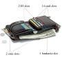 CST-002 Hot Selling Fashion Real Genuine Leather Men Wallet Pocket Card Purse Men Cool Wallet Chain Buckle Type RFID Anti-theft
