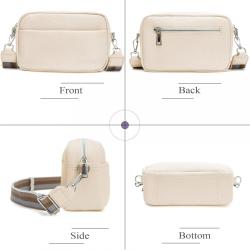 Newest Fashion Cute Pu Leather Travel Crossbody Zipper Pouch Mini Hand Bag With Shoulder Strap