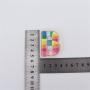 Keymay RTS DIY Personalized A-Z 26 Rainbow Letters Self-Adhesive Alphabet Stickers Letters Embroidered Patches Patch Letters
