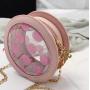customized transparent pvc ita bag heart shape design painful bag ita bag custom