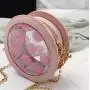 customized transparent pvc ita bag heart shape design painful bag ita bag custom