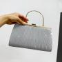 2024Hot sale Hand-made Polyester Fabrics Gentle style Ladies Wedding paty Purse Luxury Evening Chain bag