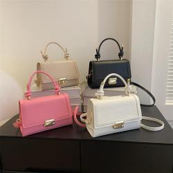2024 Summer New Retro Fashion Fresh Simple Single Shoulder Crossbody Small Square Bag Tote Fashion Women's Bags