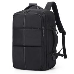 17-Inch Expandable Nylon Laptop Backpack Large 39L Capacity Customized Logo Waterproof Independent Shoe Compartment Computer Bag