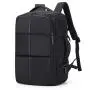 17-Inch Expandable Nylon Laptop Backpack Large 39L Capacity Customized Logo Waterproof Independent Shoe Compartment Computer Bag