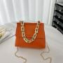 2024 New Foreign Style Small Gold Chain One-shoulder Portable Oblique Cross Bag Foreign Trade Niche Women's Bag Fashion Lady Bag