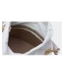 2024 Summer New Design Woven Straw Bucket Bag Pu Leather Women Handbag Crossbody Bag