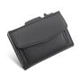 Factory wholesale metal card holder wallet leather pop up wallet aluminum credit card holder