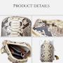 OEM ODM Custom Luxury Real Genuine Snake Skin Leather Small Women Men Unisex Crossbody Shoulder Sling Chest Bags