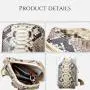 OEM ODM Custom Luxury Real Genuine Snake Skin Leather Small Women Men Unisex Crossbody Shoulder Sling Chest Bags
