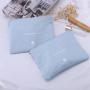 High Quality Custom Logo Printing Canvas Zipper Cosmetic Travel Pouch 8oz Cotton Makeup Bag