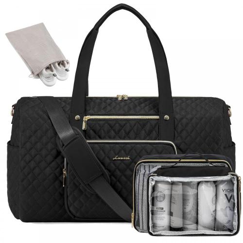 LOVEVOOK 4pcs/set OEM ODM Large Waterproof Sports Travel Duffel Bag Weekender Overnight Bag With Shoes Compartment & Wet pocket