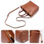 LOVEVOOK New Style 2pcs/set Fashion Handbags Ladies PU Leather Shoulder Bags Shopping Tote Satchel Purse Set for Women