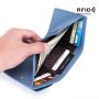 Wallets for women fashionable high quality genuine leather rfid card wallet slim coin purse short wallet