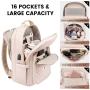 LOVEVOOK Stylish Quilted 15.6 inch Laptop Backpacks Purse Business Work Travel College Bookbag with USB Cute Backpack for Women