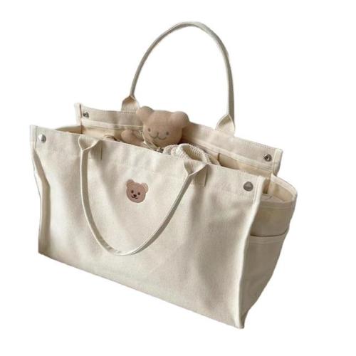 Korea Ins Mommy Bag Multi-Functional Canvas Tote Bag Fashion Large Capacity Mother And Baby Bag