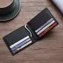 Slim Wallet with Money Clip RFID Blocking Mini Bifold Men ID Credit Card Genuine Leather Money Wallet Clip