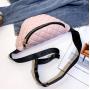 2024 Customized Quilted PU Leather Crossbody Fanny Pack For Women Embroidery