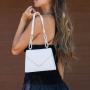 Factory Customize Newest Style Ladies Handbags Square Messenger Cross Body Bags Triangle Cover Shoulder Chain Bag For Women